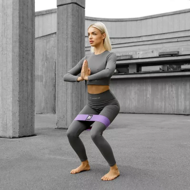 Női magasderekú leggings Iron Aesthetics Rib, szürke