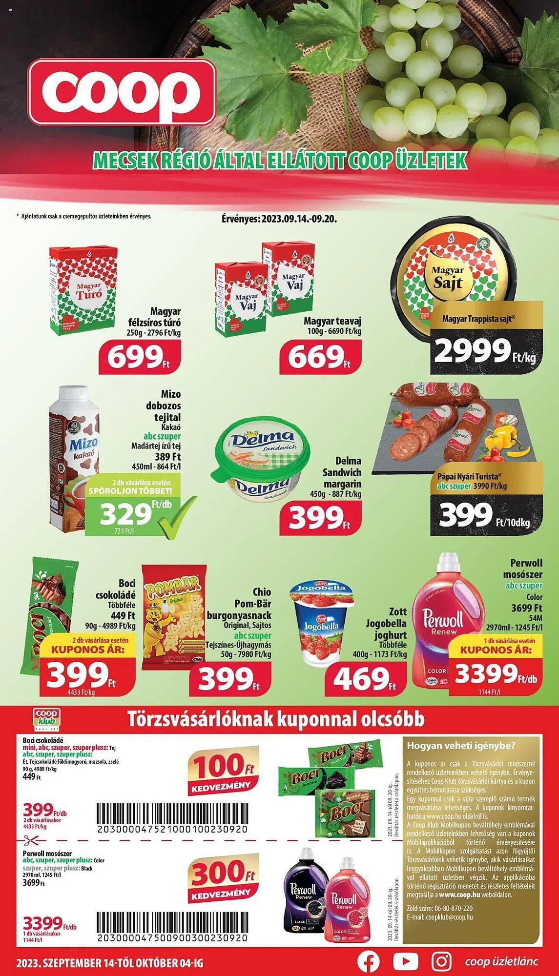 Katalógus Coop akciós újság szeptember 14.-tól október 4.-ig 2023. - Oldal 1