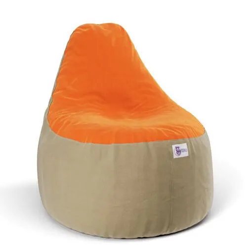 Drapp-narancs Babzsákfotel