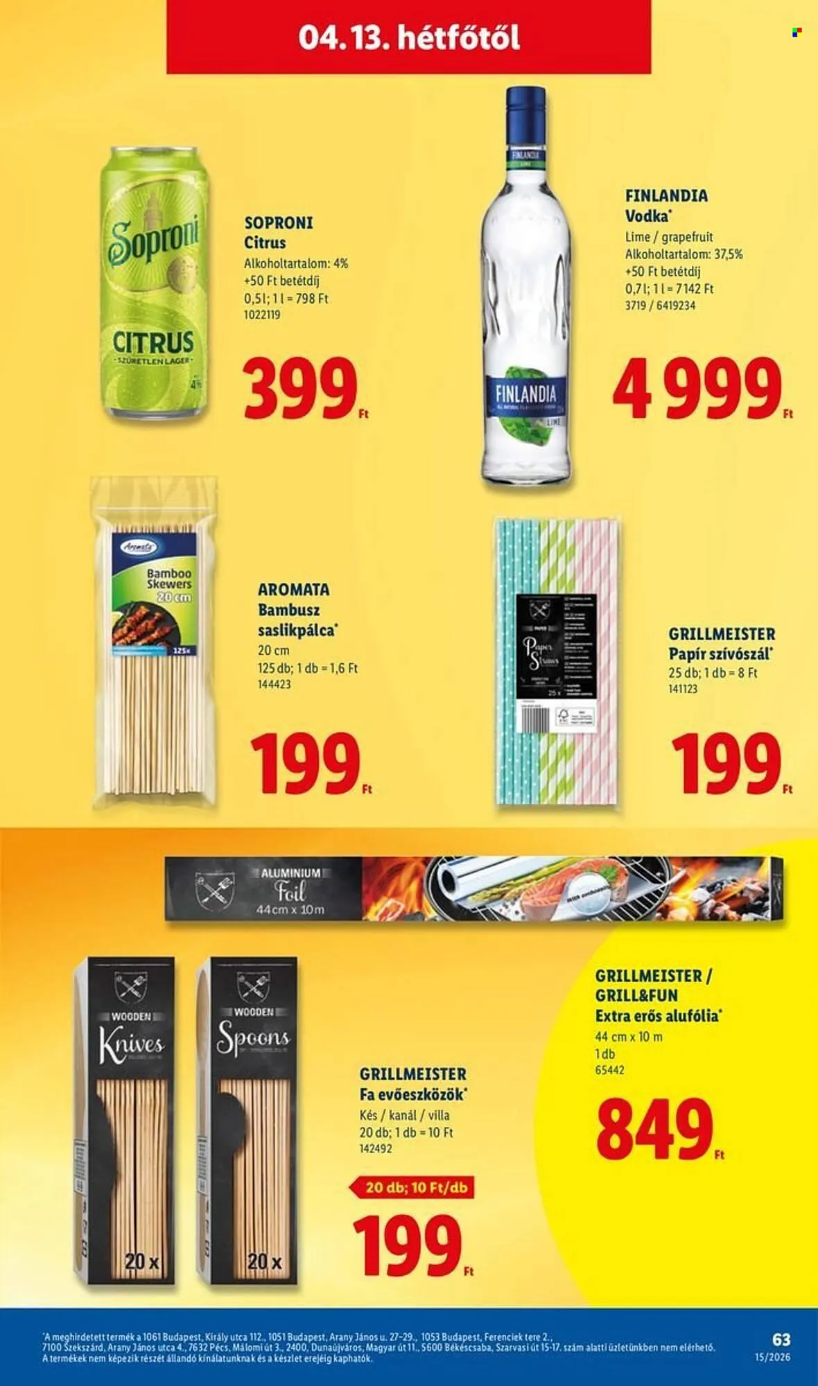 Katalógus Lidl akciós újság április 9.-tól április 15.-ig 2026. - Oldal 63