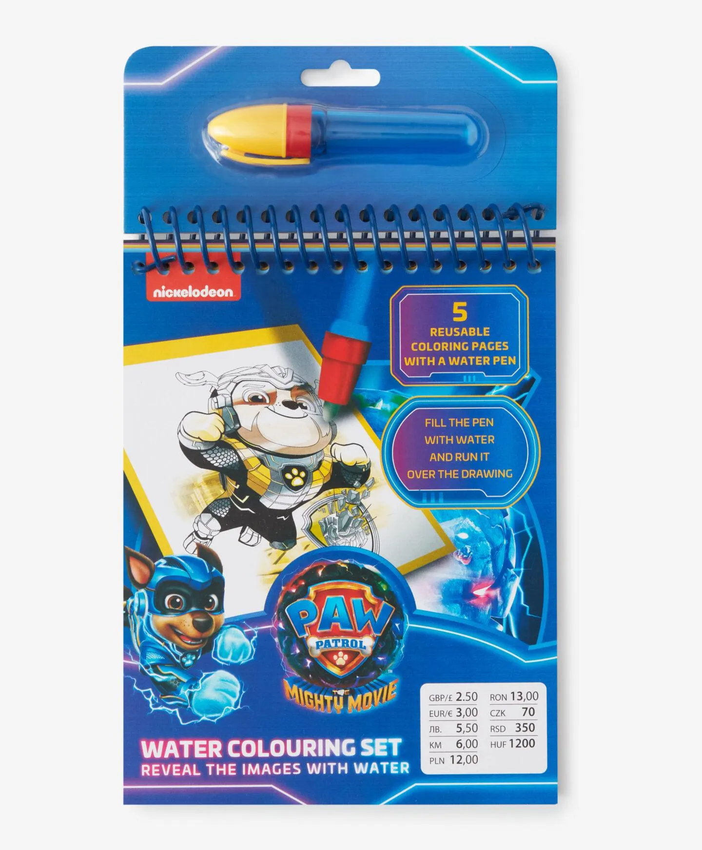 vízfestő könyv Mancs Őrjárat mintával