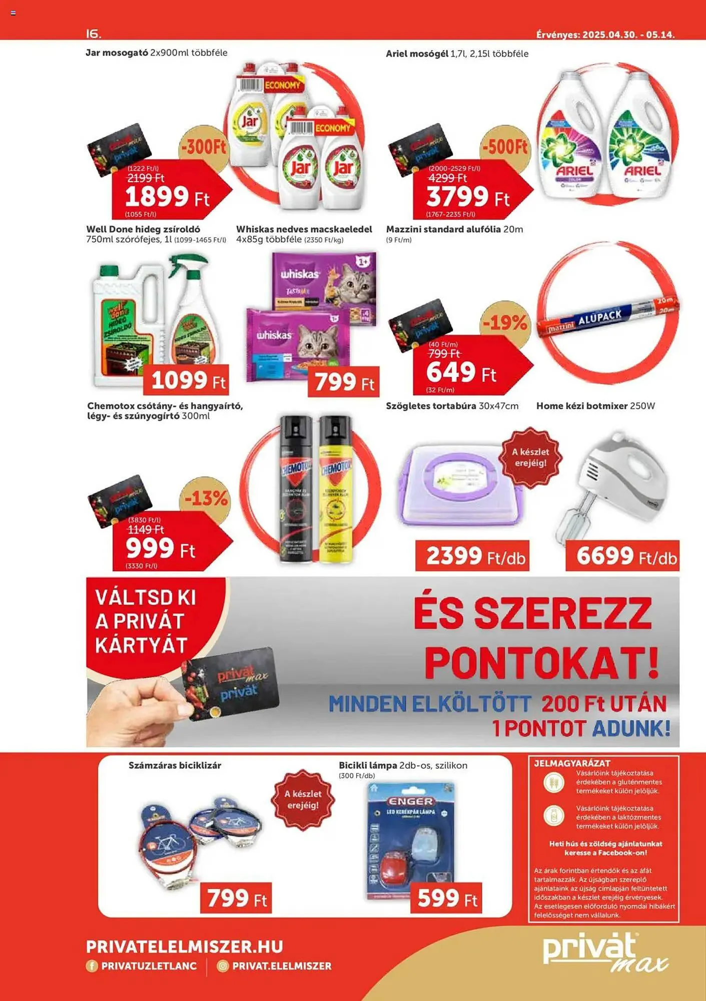 Katalógus PRIVÁT akciós újság április 30.-tól május 14.-ig 2025. - Oldal 16