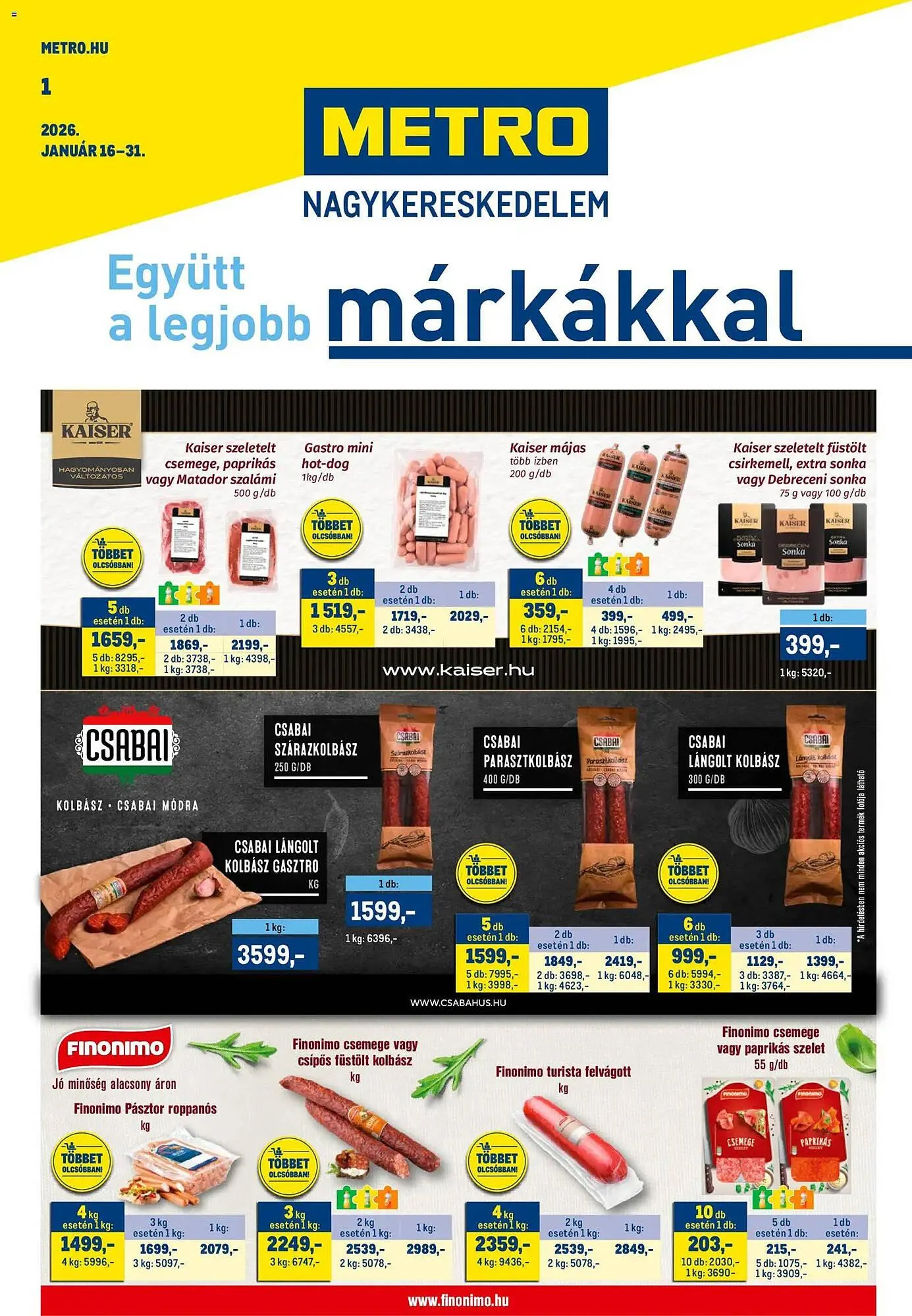 Katalógus Metro akciós újság január 16.-tól január 31.-ig 2026. - Oldal 1