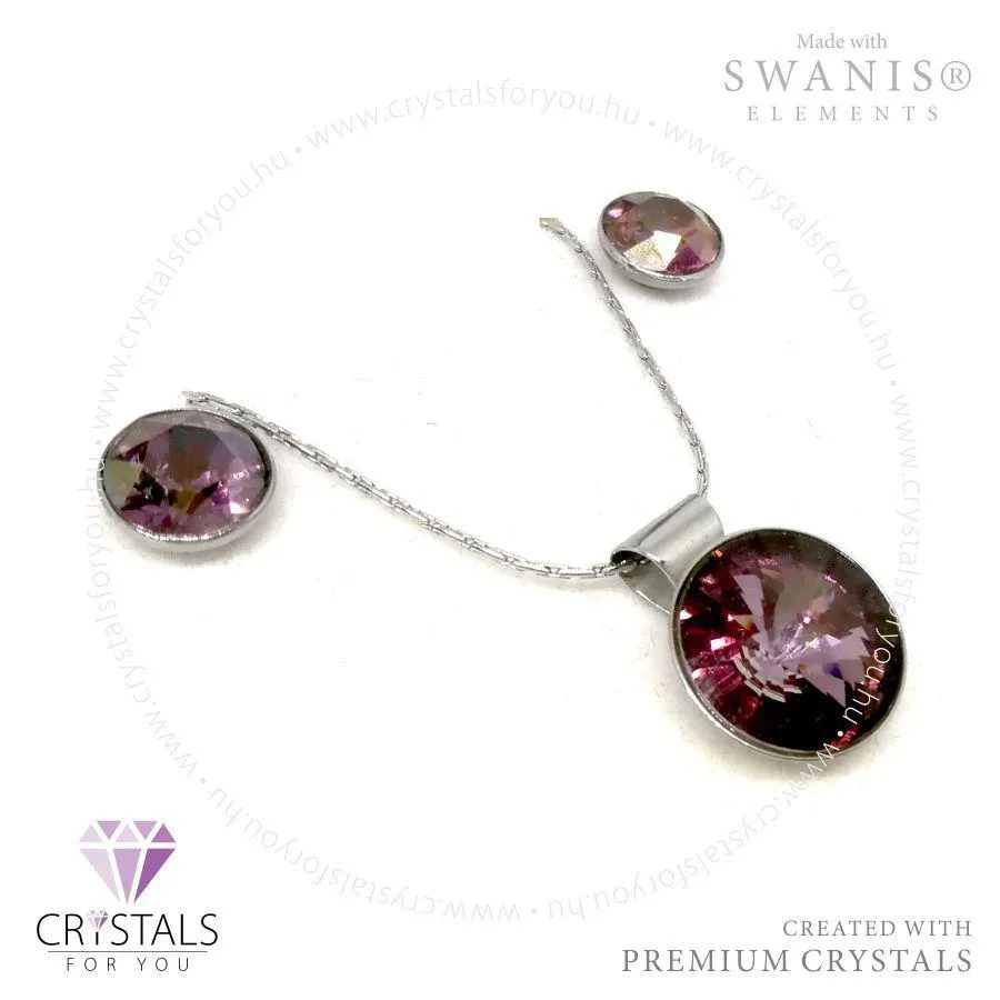 Kör medálos szett csúcsos Swanis® prémium kristállyal díszítve