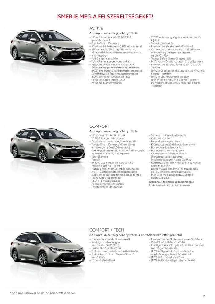 Katalógus Toyota Corolla TS MY24 augusztus 2.-tól március 2.-ig 2025. - Oldal 2