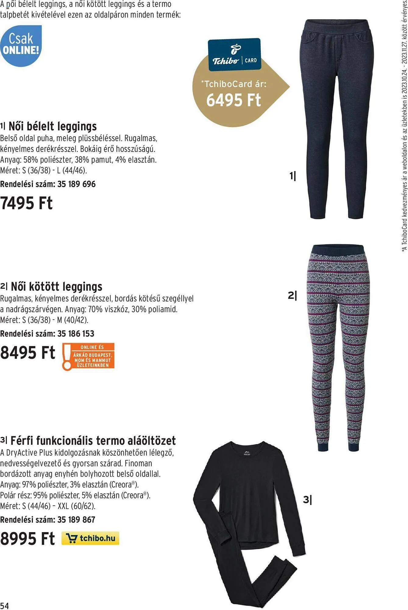 Katalógus Tchibo akciós újság október 30.-tól november 21.-ig 2023. - Oldal 54