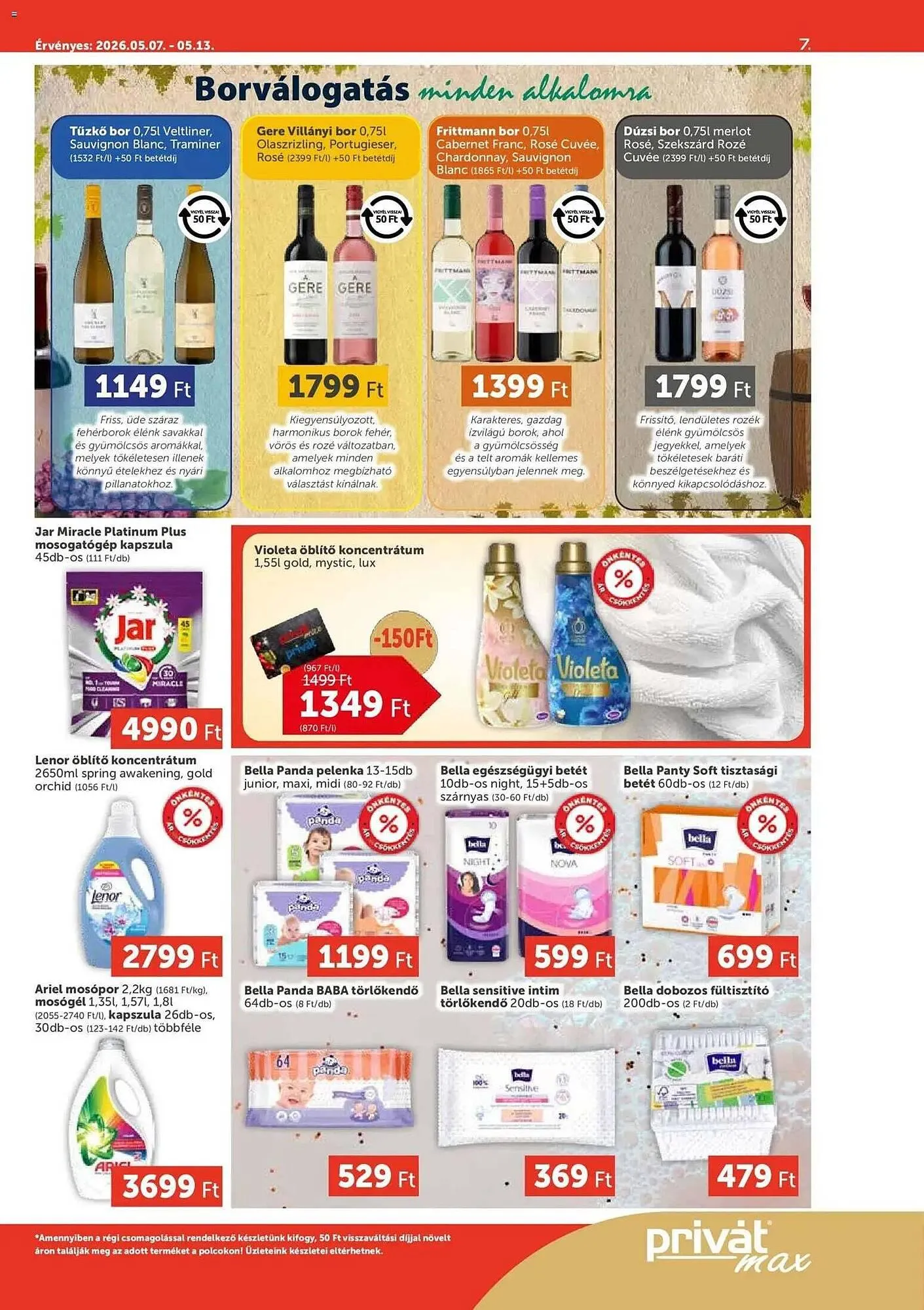 Katalógus PRIVÁT akciós újság május 7.-tól május 13.-ig 2026. - Oldal 7