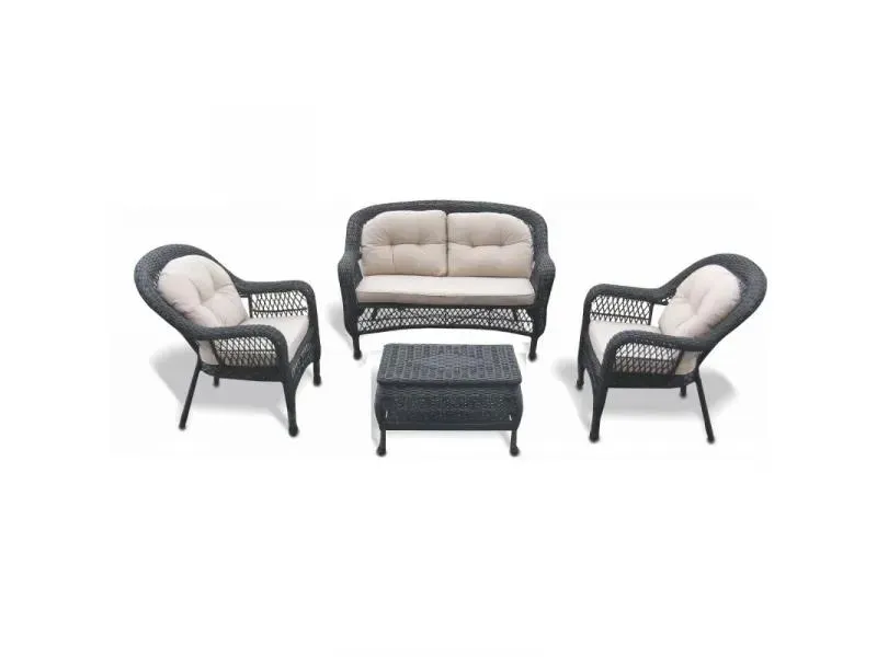 SUNFUN SAVANNAH - rattanhatású kerti bútor szett (4 részes)