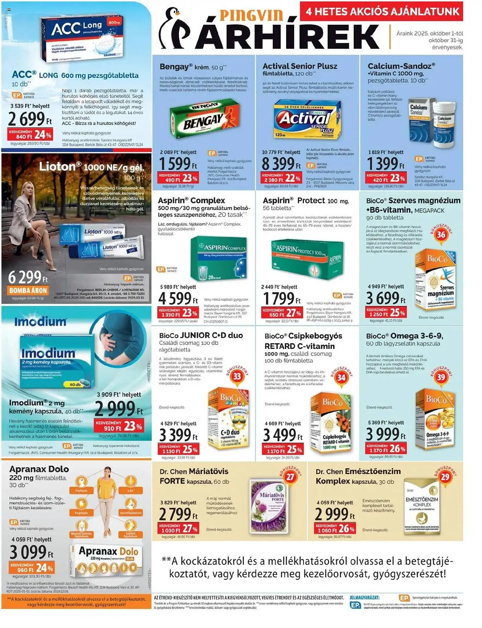 Katalógus Pingvin Patika akciós újság október 1.-tól október 31.-ig 2025. - Oldal 2