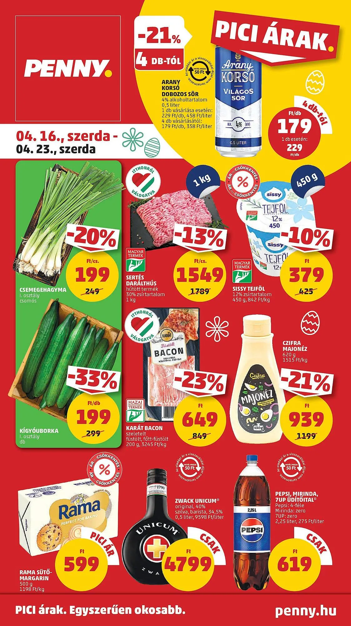Katalógus PENNY akciós újság április 16.-tól április 23.-ig 2025. - Oldal 1