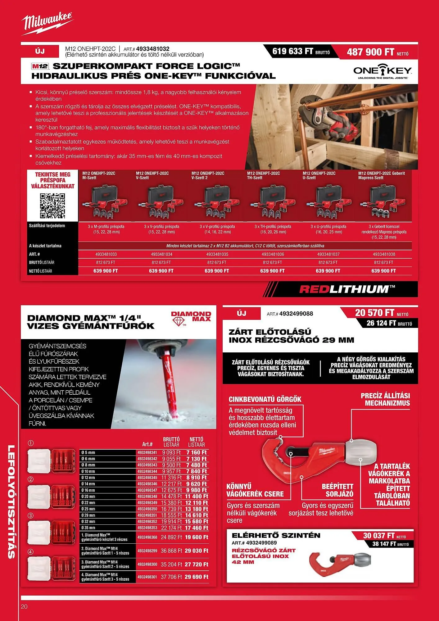 Katalógus Milwaukee akciós újság augusztus 1.-tól január 31.-ig 2026. - Oldal 20