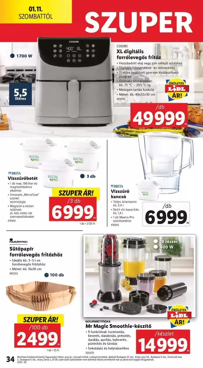 Katalógus Akciós újság – 02. hét január 9.-tól január 15.-ig 2025. - Oldal 34
