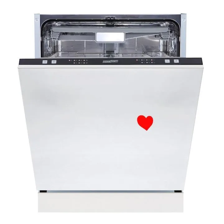 HOMEFORT HMGB0661B Beépíthető mosogatógép,,14 teríték,11 L,6 prog.,47 dB, D, Felső evőeszk.,60 cm, Autom.ajtónyit