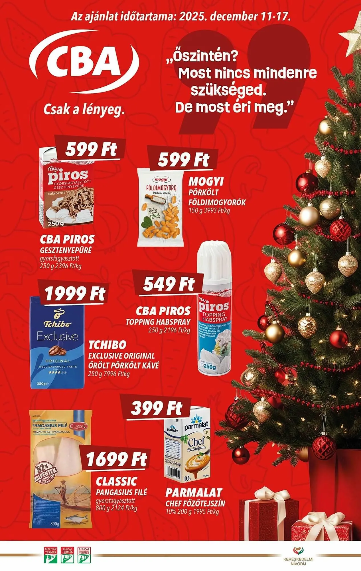 Katalógus CBA akciós újság december 11.-tól december 17.-ig 2025. - Oldal 1