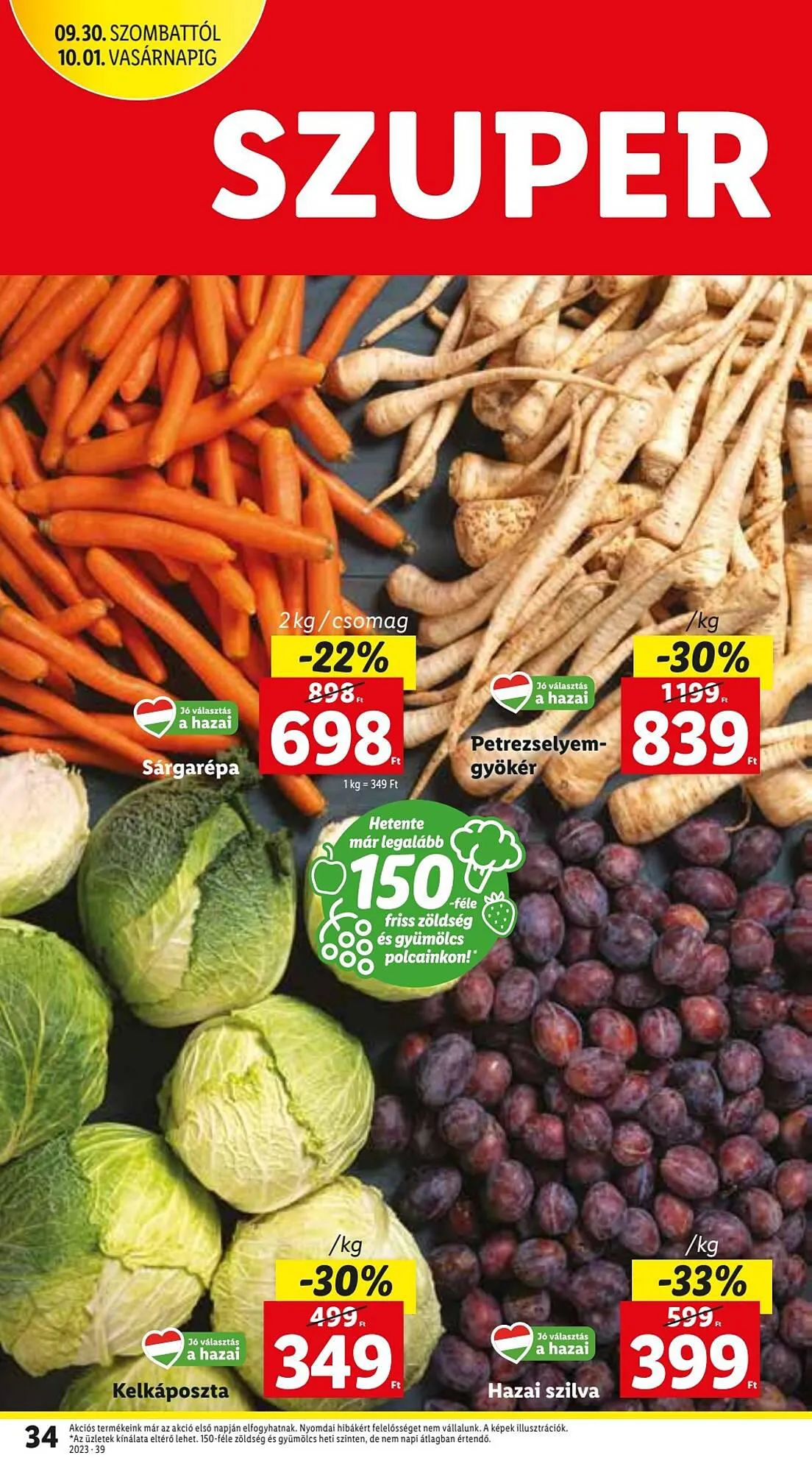 Katalógus Lidl akciós újság szeptember 28.-tól október 4.-ig 2023. - Oldal 34