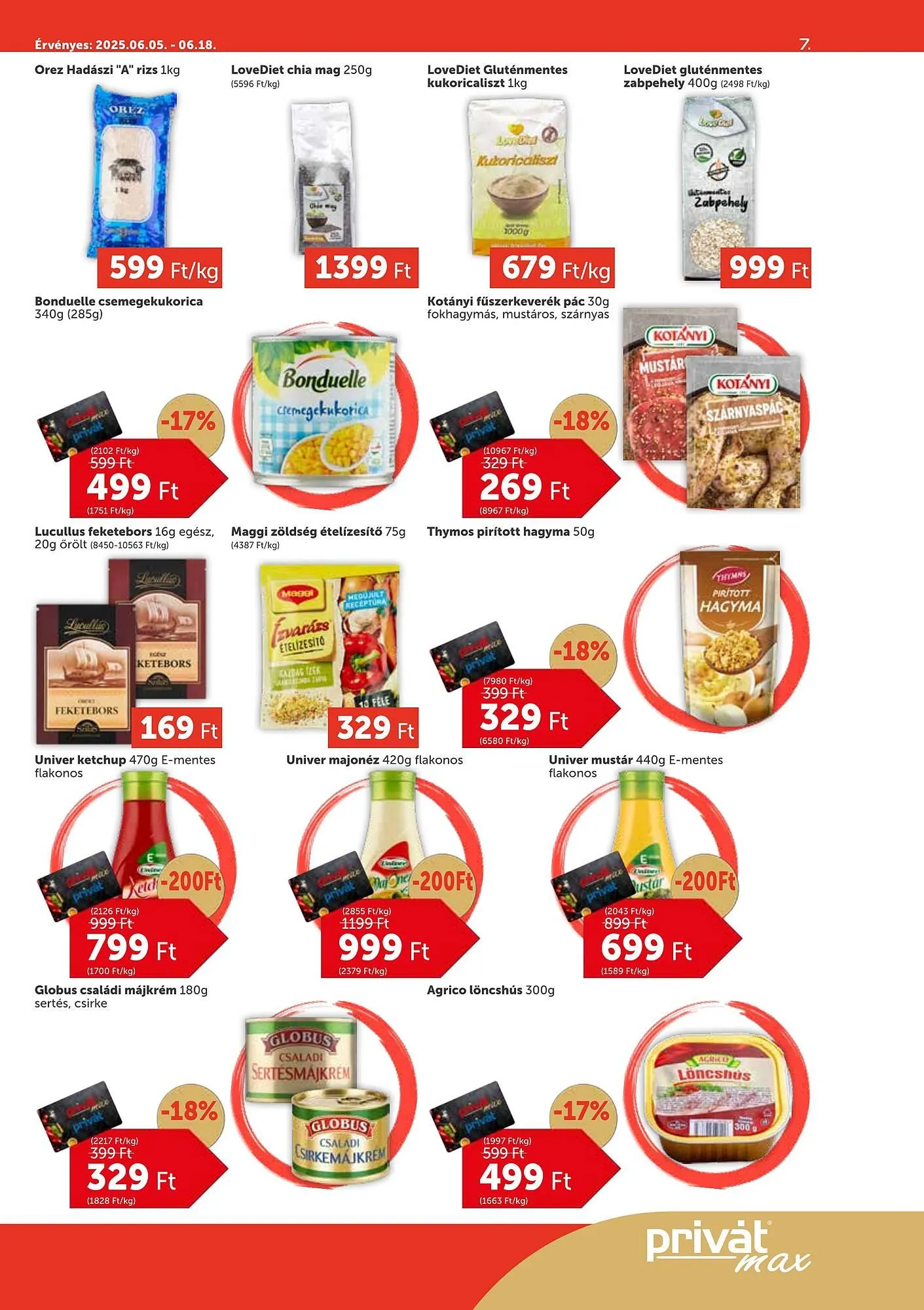 Katalógus PRIVÁT akciós újság július 5.-tól július 18.-ig 2025. - Oldal 7