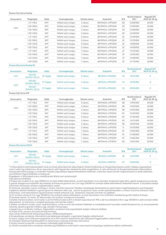 Katalógus Toyota Új Proace City Verso ICE január 28.-tól január 28.-ig 2026. - Oldal 5