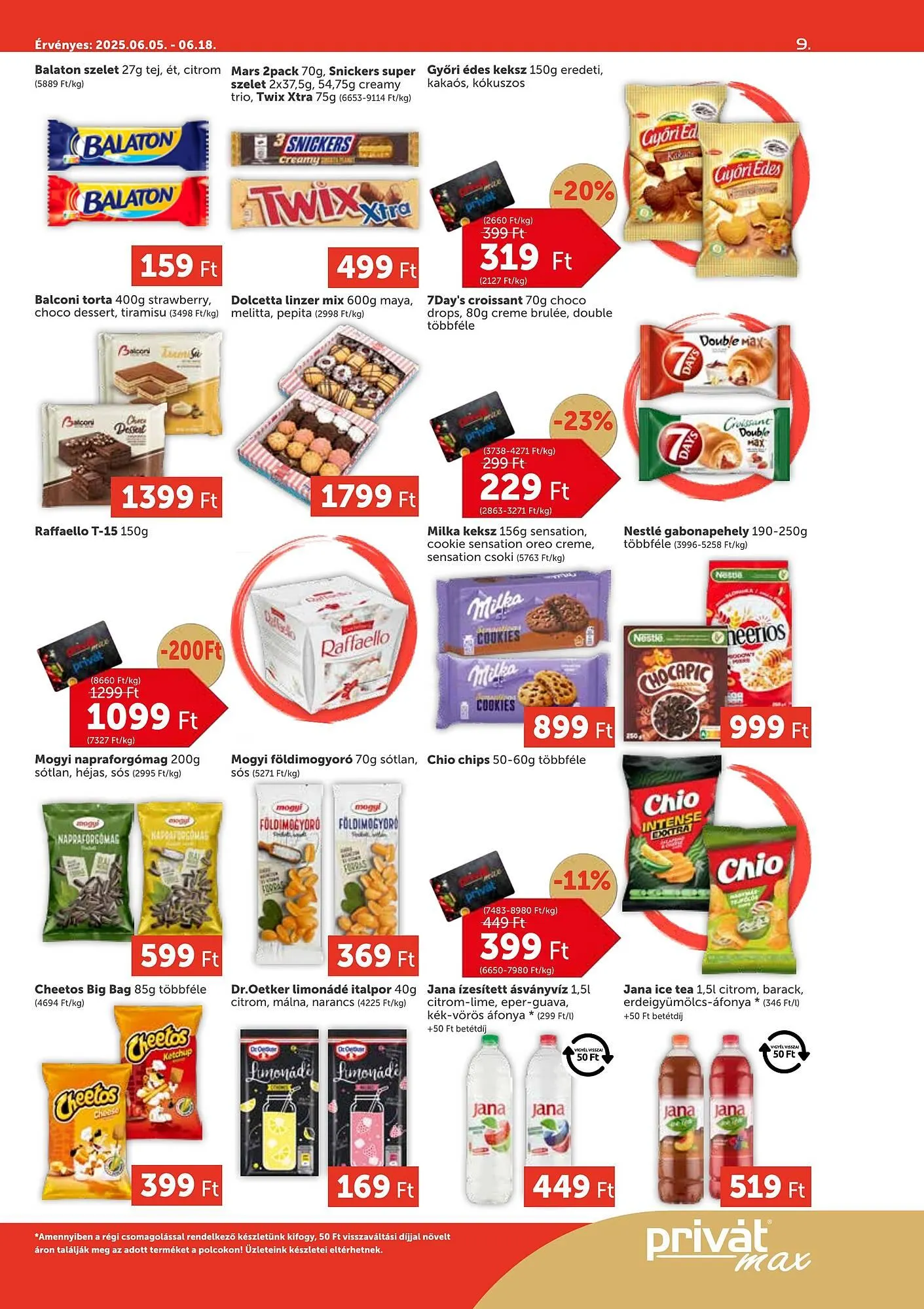 Katalógus PRIVÁT akciós újság július 5.-tól július 18.-ig 2025. - Oldal 9