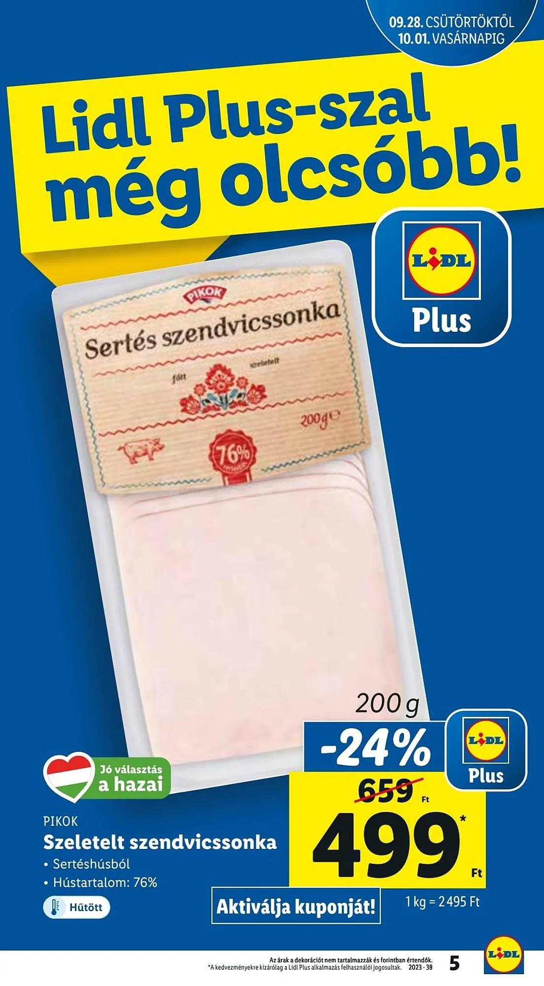 Katalógus Lidl akciós újság szeptember 28.-tól október 4.-ig 2023. - Oldal 5