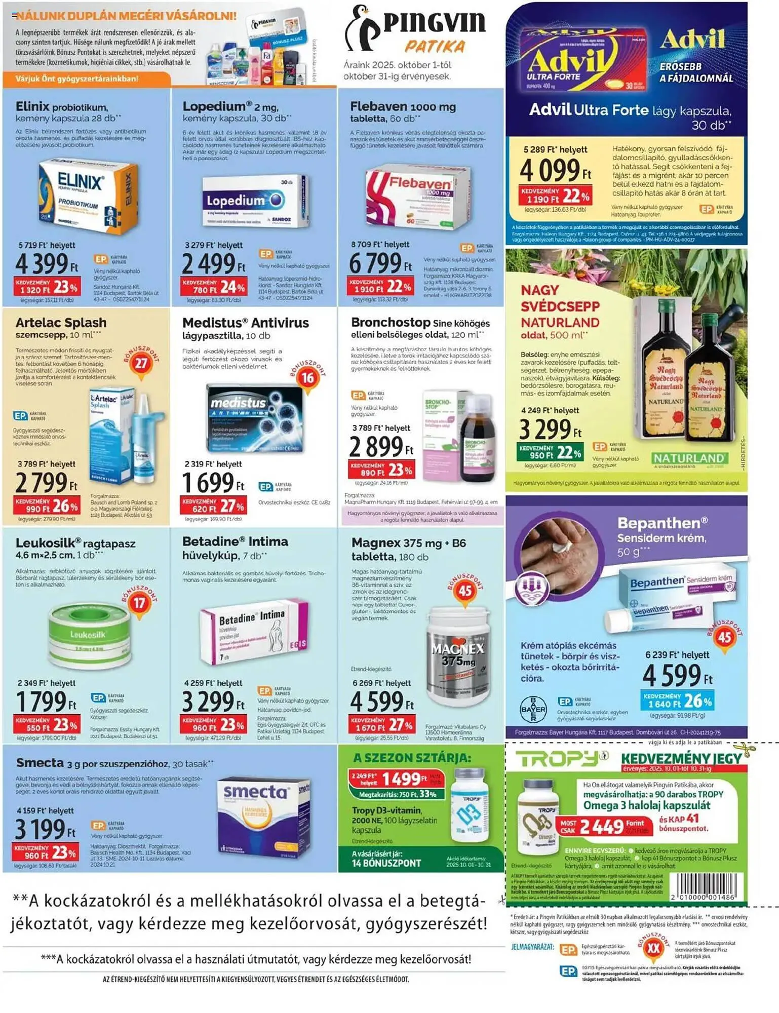 Katalógus Pingvin Patika akciós újság október 1.-tól október 31.-ig 2025. - Oldal 3
