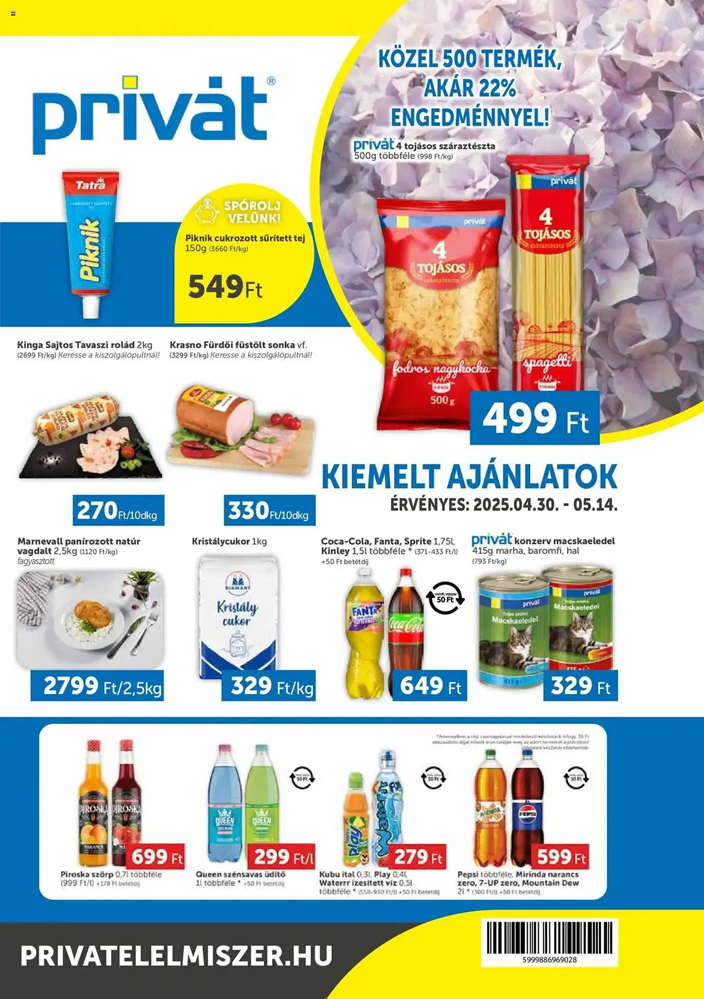Katalógus PRIVÁT akciós újság április 30.-tól május 14.-ig 2025. - Oldal 1