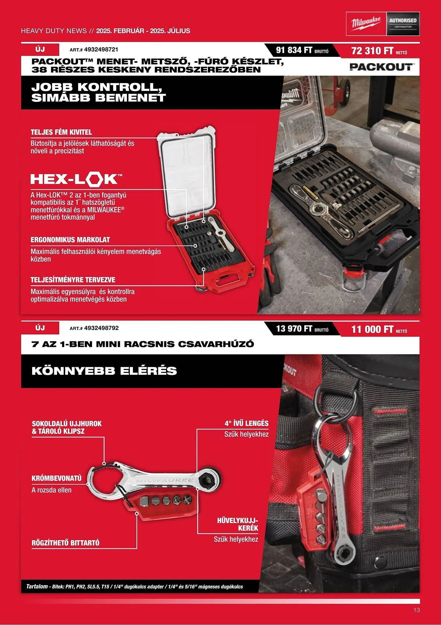 Katalógus Milwaukeetool akciós újság február 13.-tól július 31.-ig 2025. - Oldal 13
