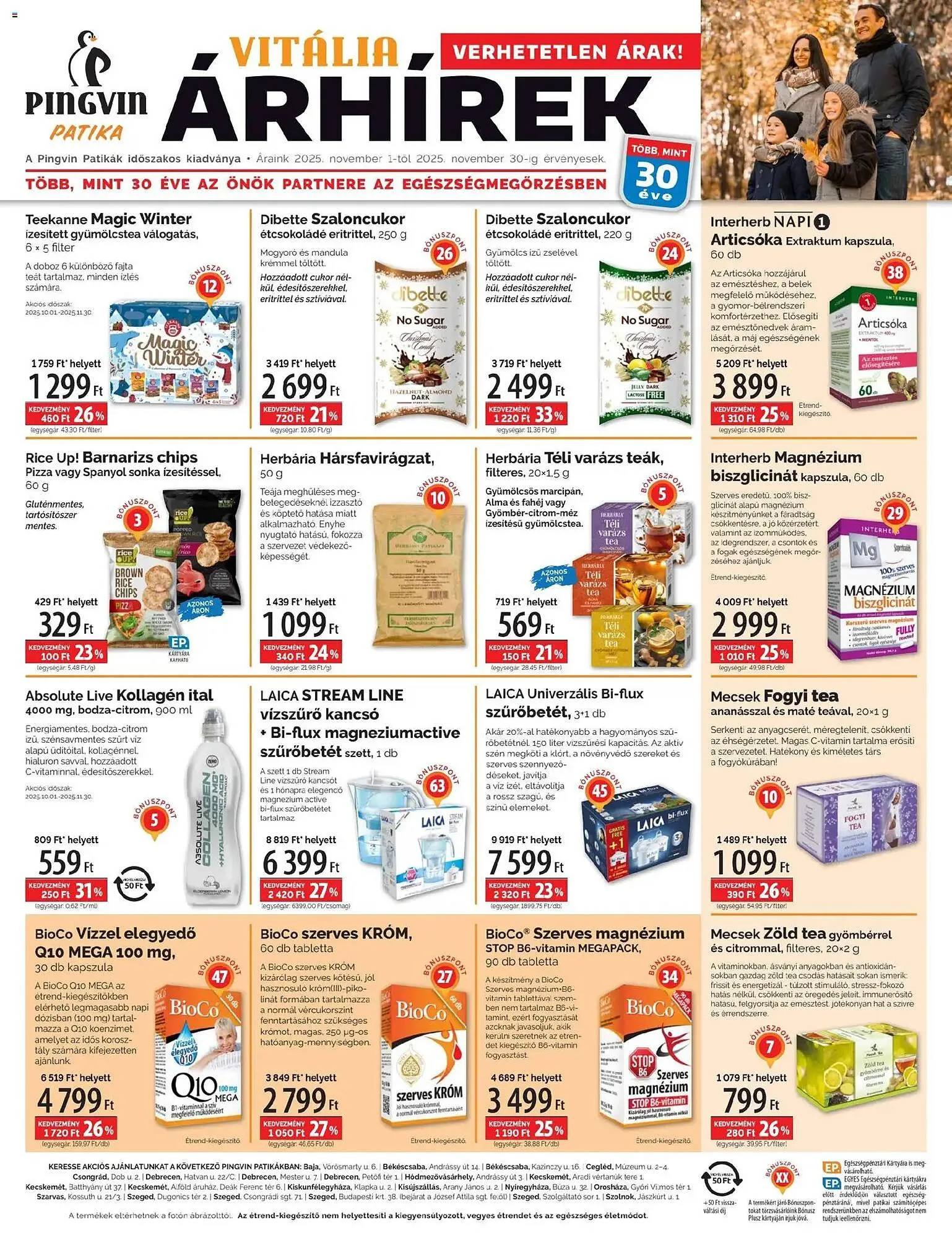 Pingvin Patika akciós újság - 1