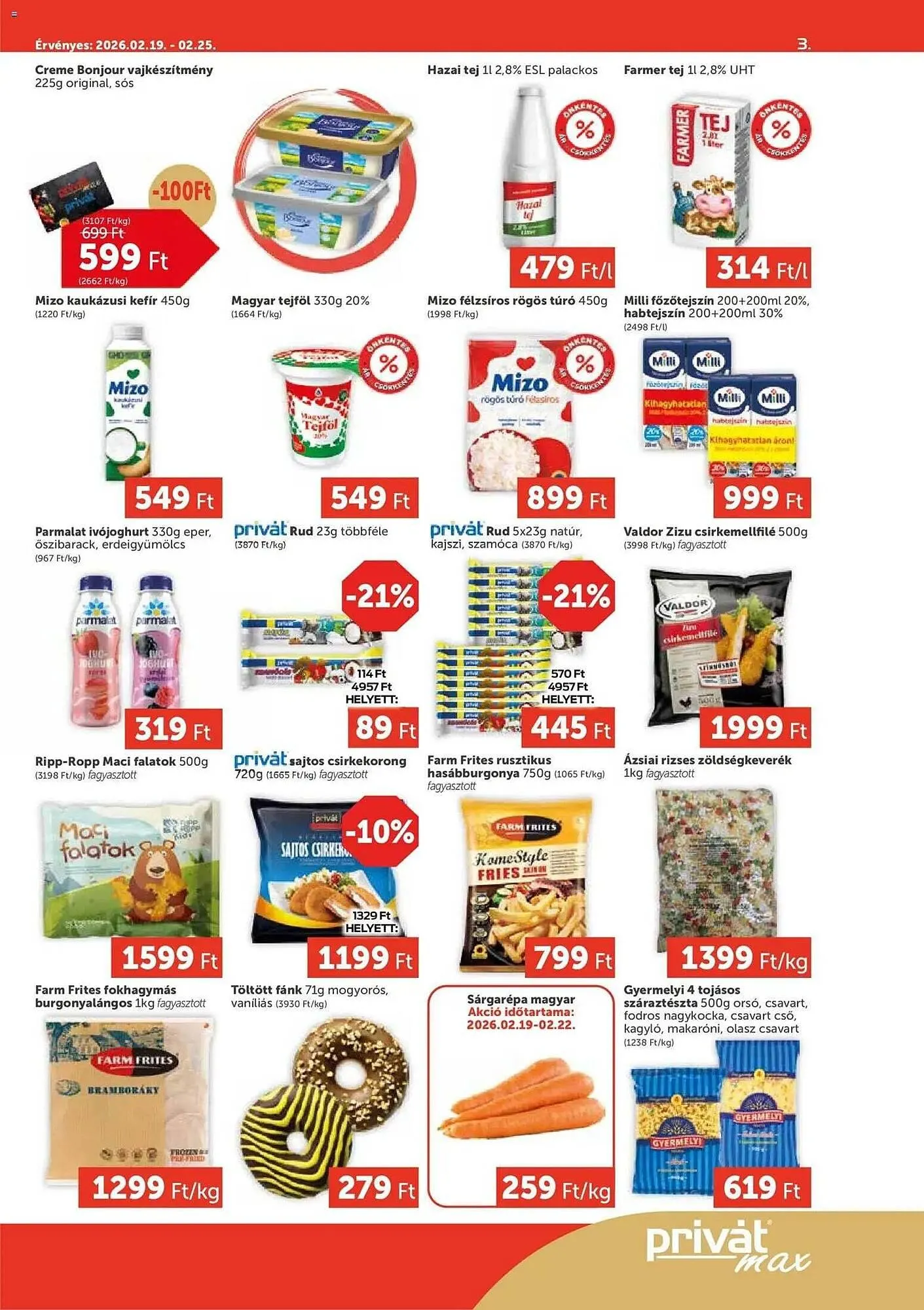 Katalógus PRIVÁT akciós újság február 19.-tól február 25.-ig 2026. - Oldal 3