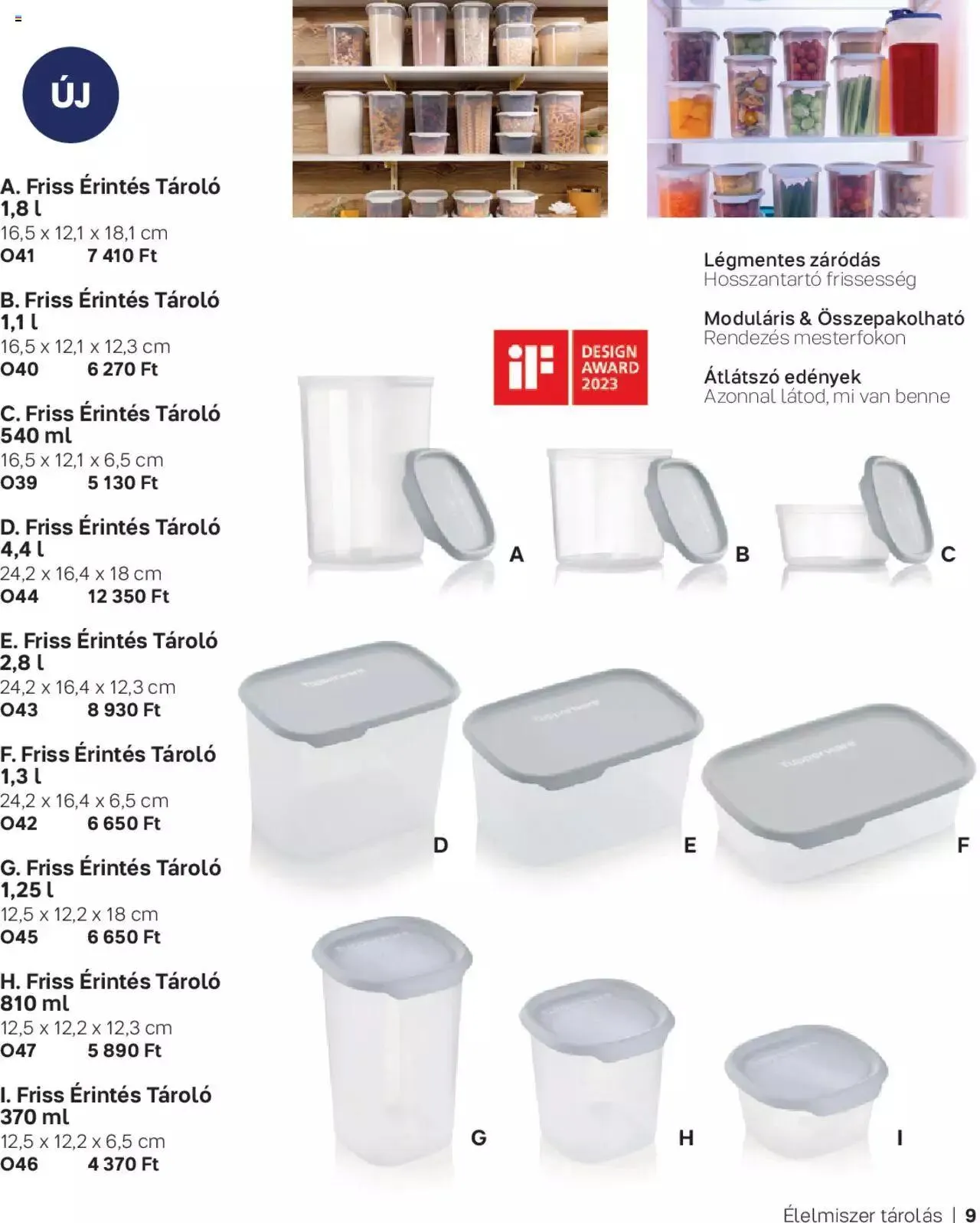 Katalógus Tupperware - Őszi & Téli Katalógus 2023/24 szeptember 1.-tól december 31.-ig 2023. - Oldal 9