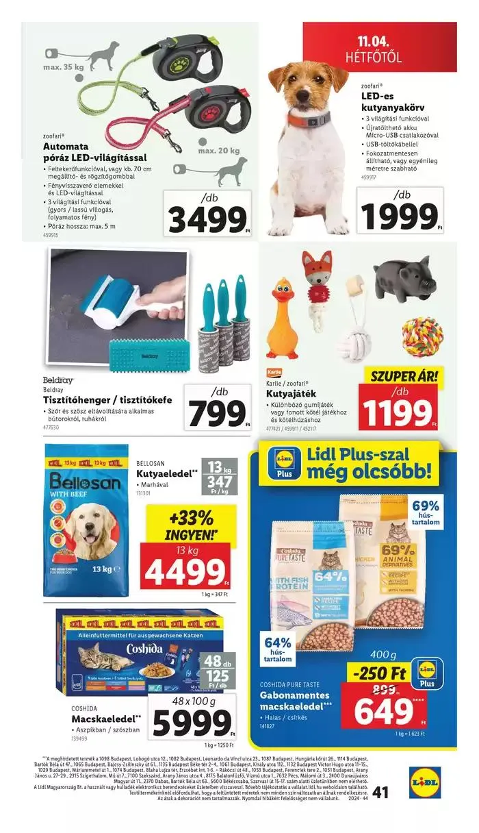 Katalógus Akciós újság – 44. hét október 31.-tól november 6.-ig 2024. - Oldal 41