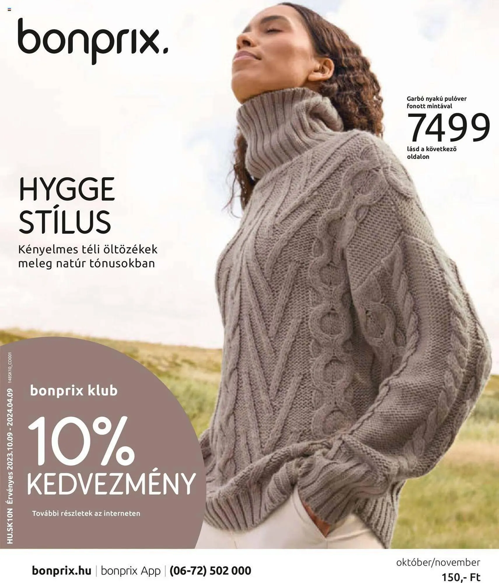 Katalógus Bonprix akciós újság október 1.-tól november 30.-ig 2023. - Oldal 1