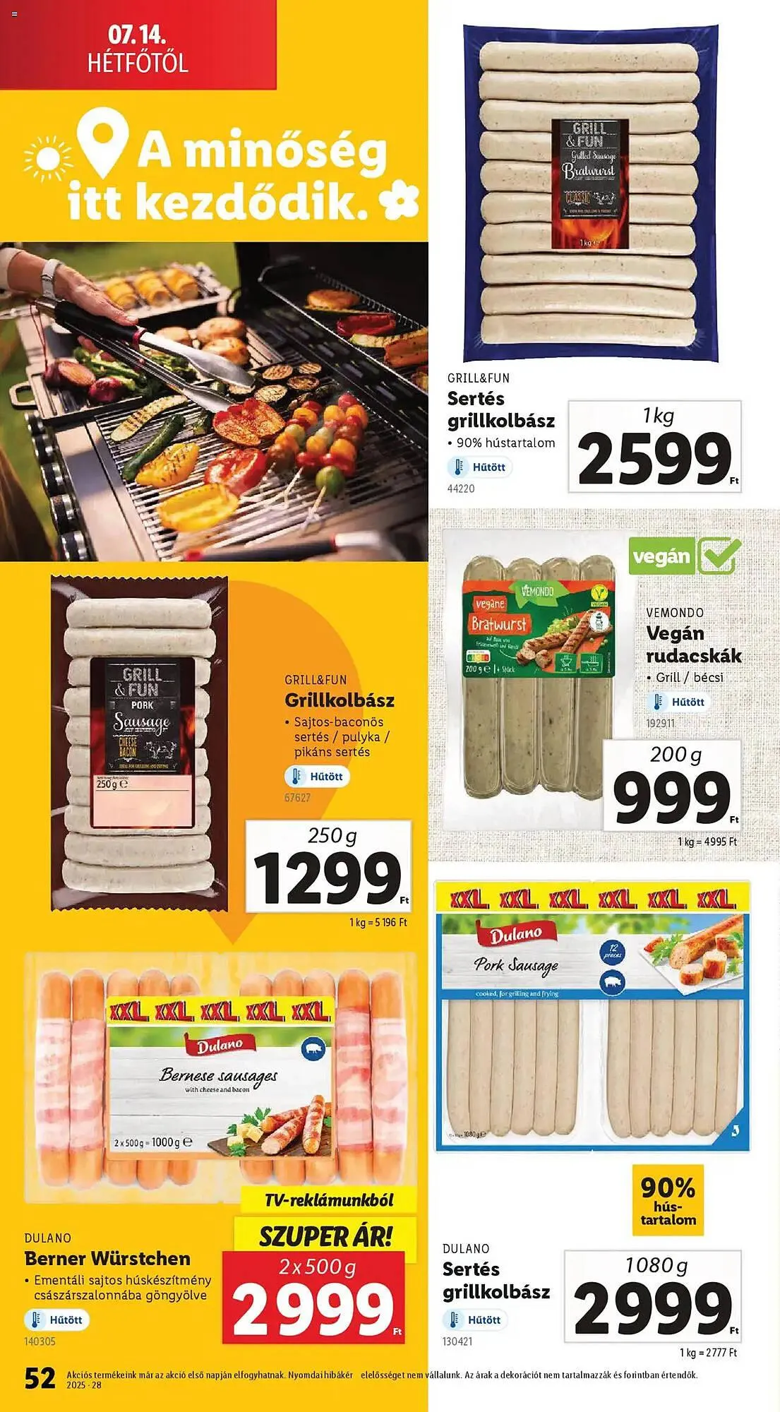 Katalógus Lidl akciós újság július 10.-tól július 16.-ig 2025. - Oldal 52