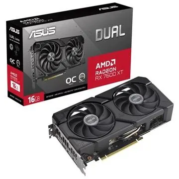ASUS AMD RX 7600 XT 16GB GDDR6 - DUAL-RX7600XT-O16G
