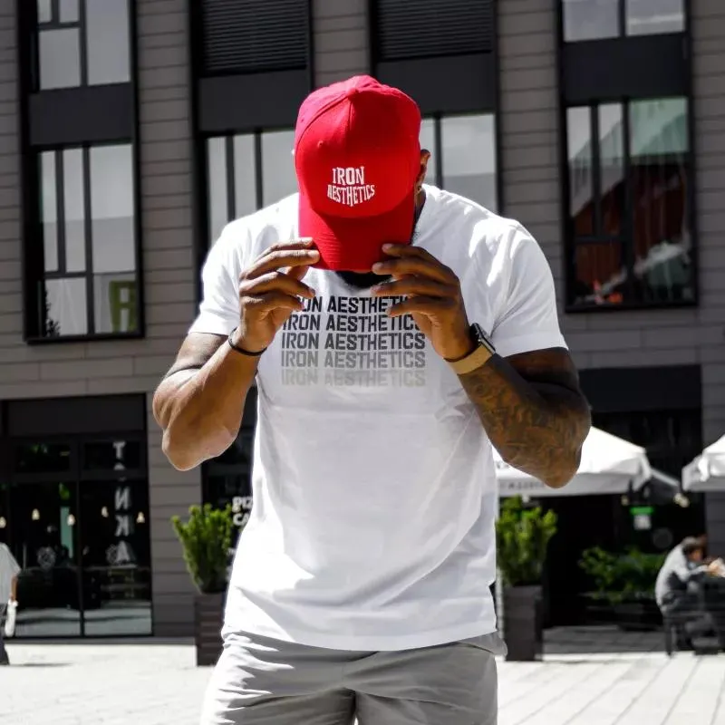 Siltes sapka Iron Aesthetics Groove, red&white