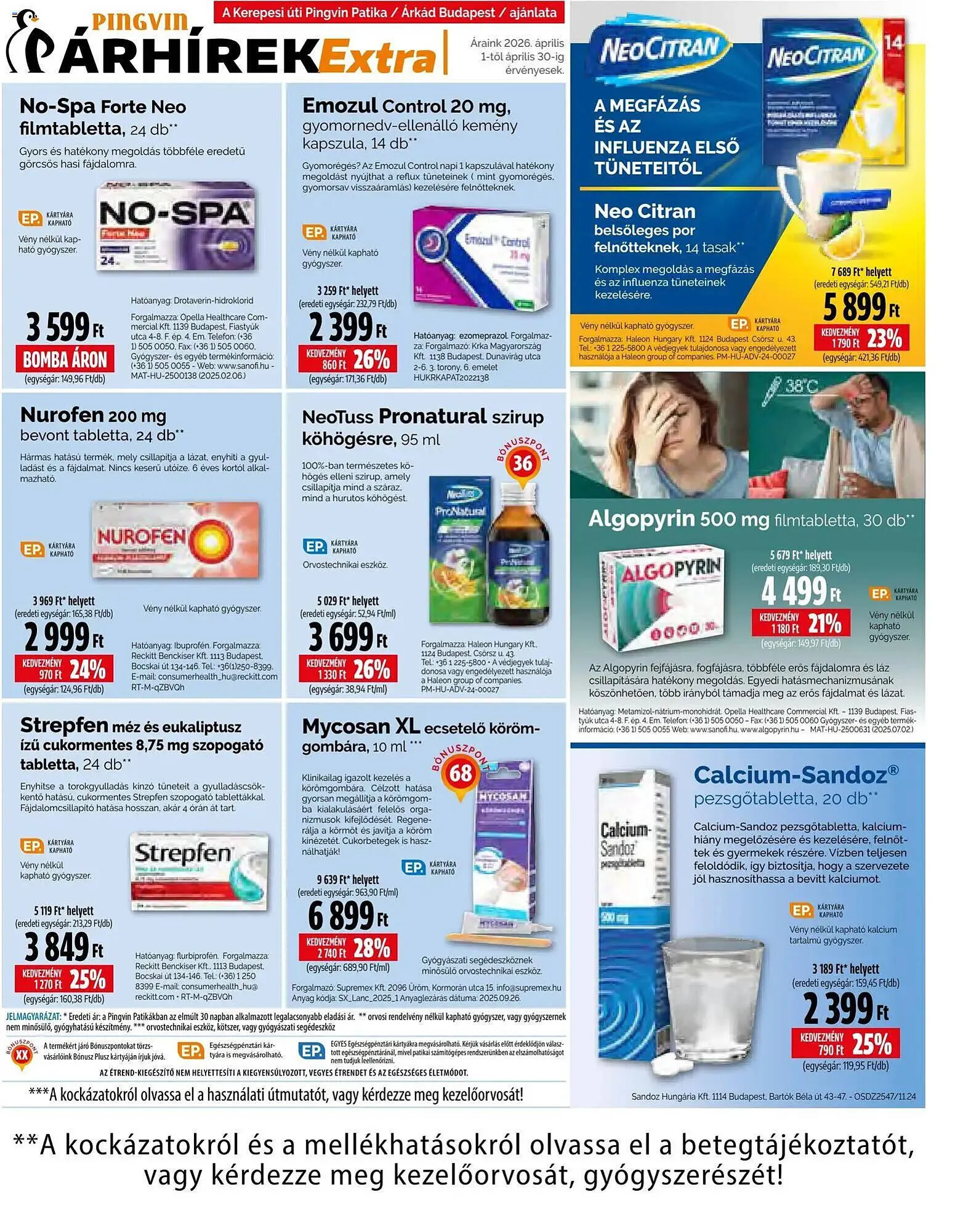 Katalógus Pingvin Patika akciós újság április 1.-tól április 30.-ig 2026. - Oldal 3