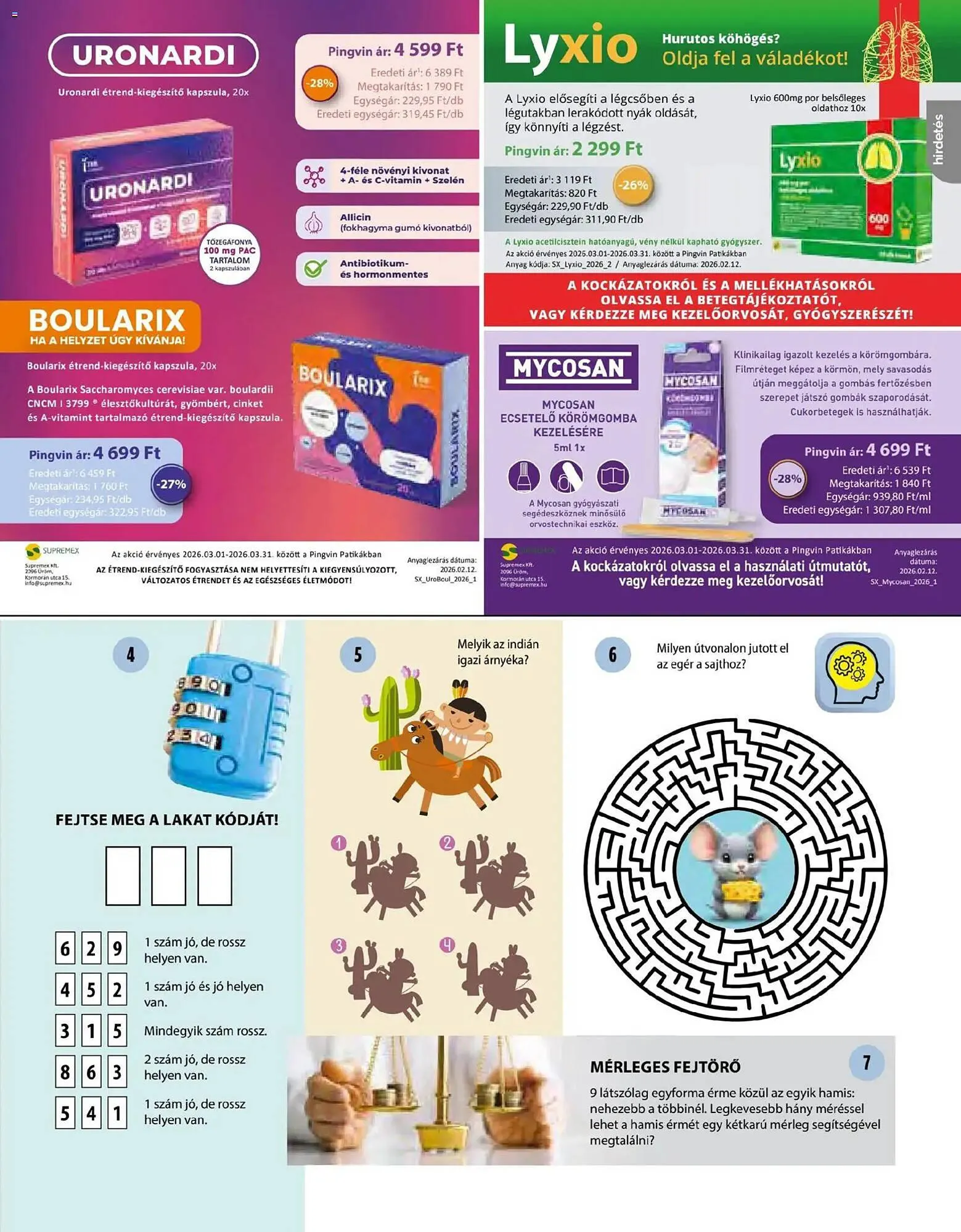 Katalógus Pingvin Patika akciós újság március 1.-tól március 31.-ig 2026. - Oldal 21