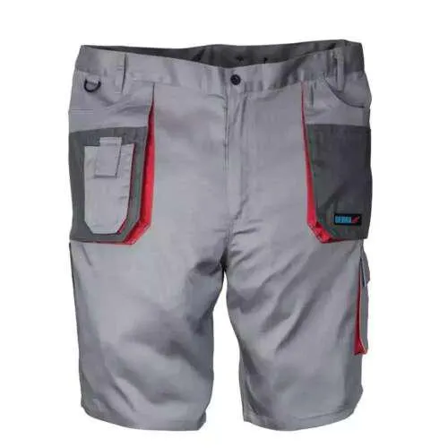 DEDRA Védő rövidnadrág méret LD/54, szürke, Comfort line, anyagsúly 190g/m2