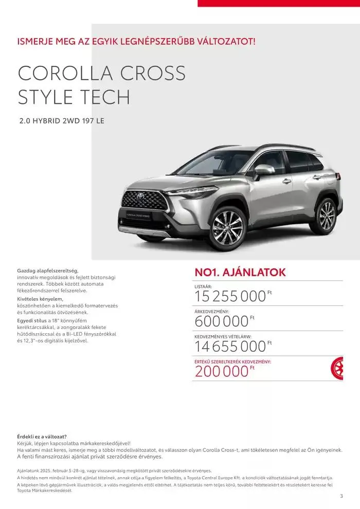 Katalógus Toyota Corolla Cross MY24 február 8.-tól február 8.-ig 2026. - Oldal 3