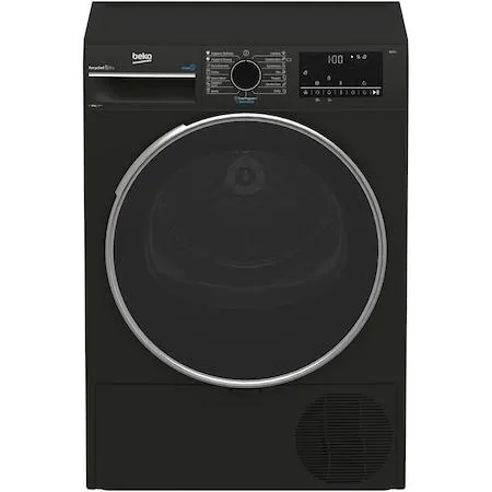 Beko B3T68239MG ruhaszárító, 8 kg, 16 program, B energiaosztály, EcoGentle hőszivattyú, Steamcure, RecycledDry, Outdoor/Sports, szürke