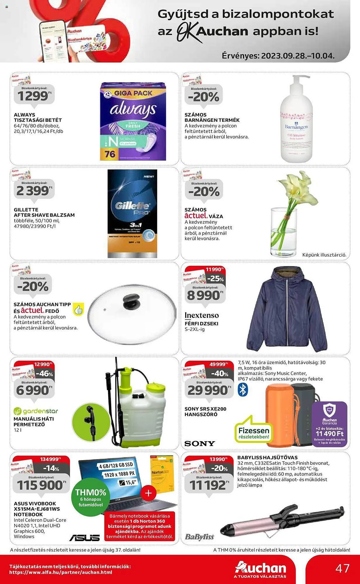 Katalógus Auchan akciós újság szeptember 28.-tól október 4.-ig 2023. - Oldal 47