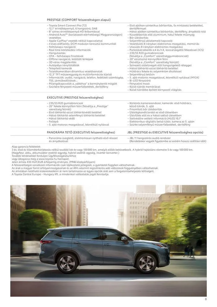 Katalógus Toyota Highlander! június 5.-tól június 5.-ig 2025. - Oldal 8