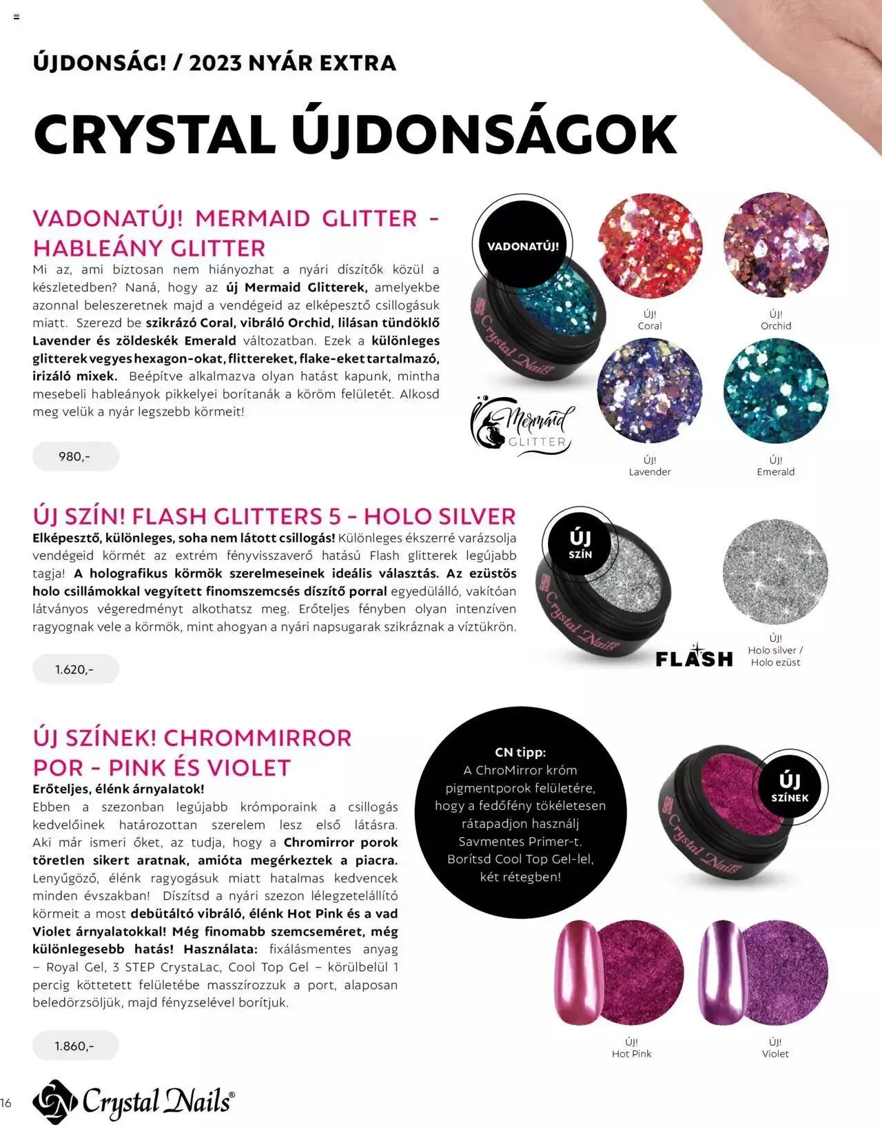 Katalógus Crystal Nails - NYÁR EXTRA KATALÓGUS június 1.-tól december 31.-ig 2023. - Oldal 16