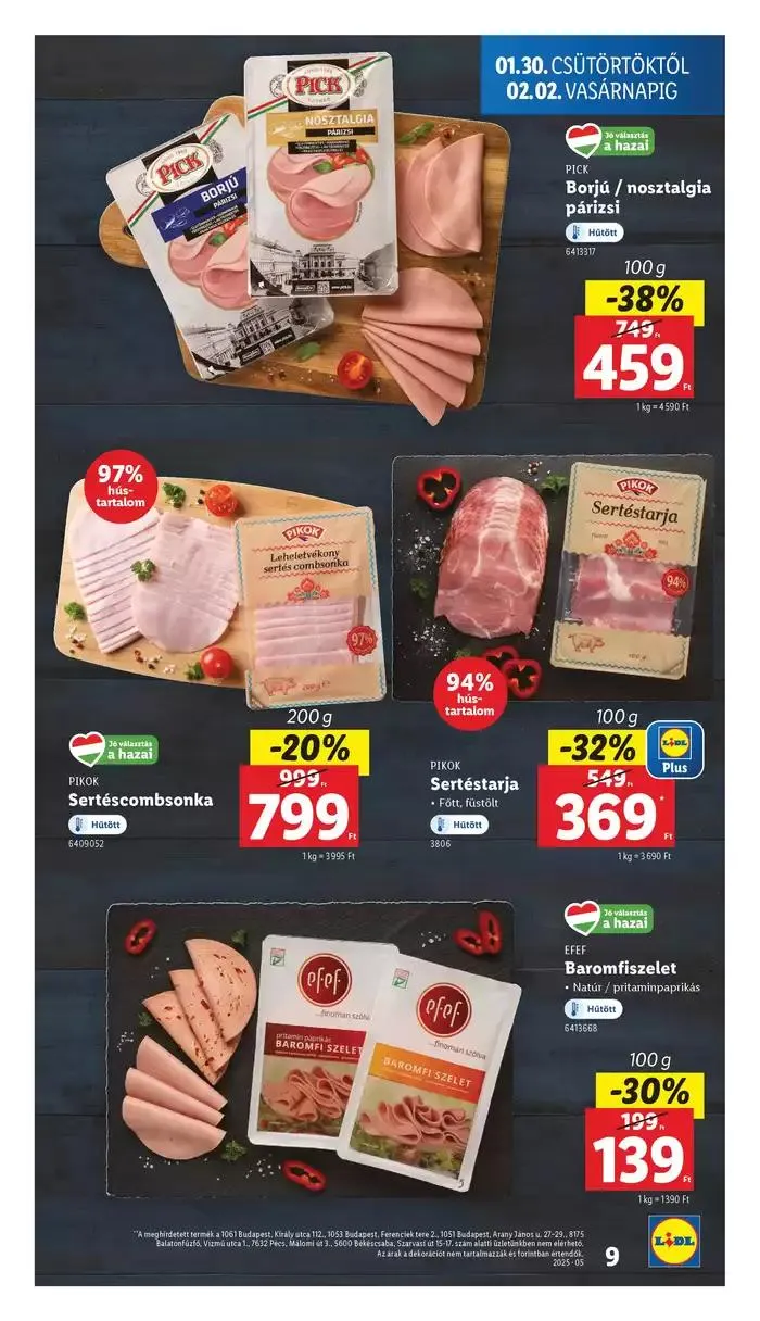 Katalógus Akciós újság – 05. hét január 30.-tól február 5.-ig 2025. - Oldal 9