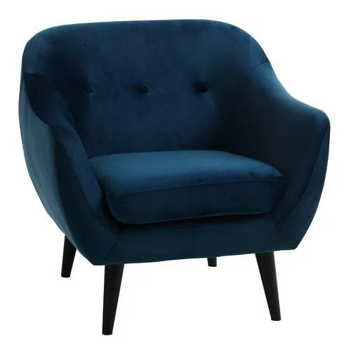 Fotel EGEDAL bársony sötétkék