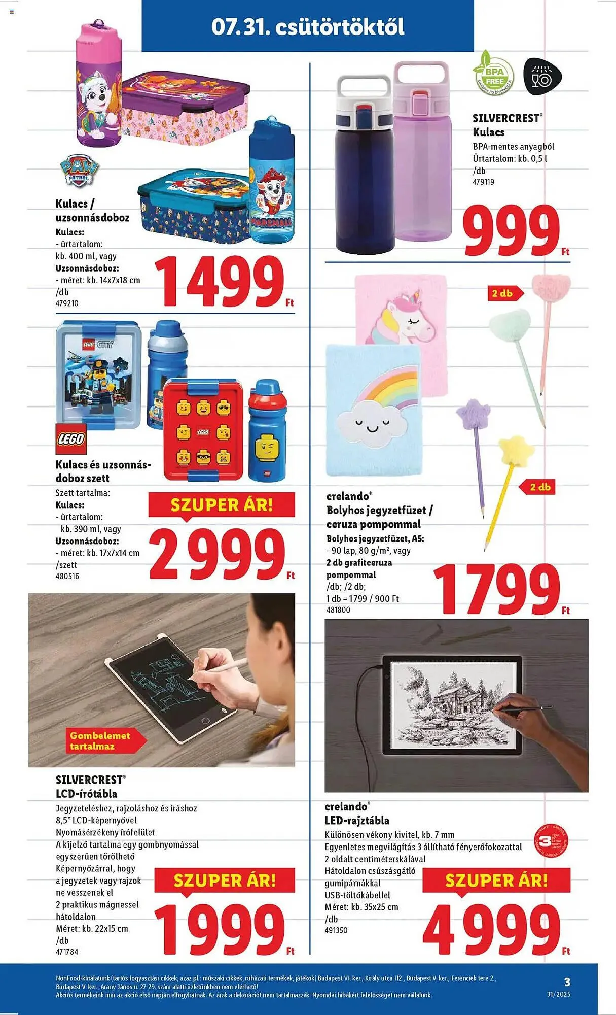 Katalógus Lidl akciós újság július 31.-tól augusztus 31.-ig 2025. - Oldal 3