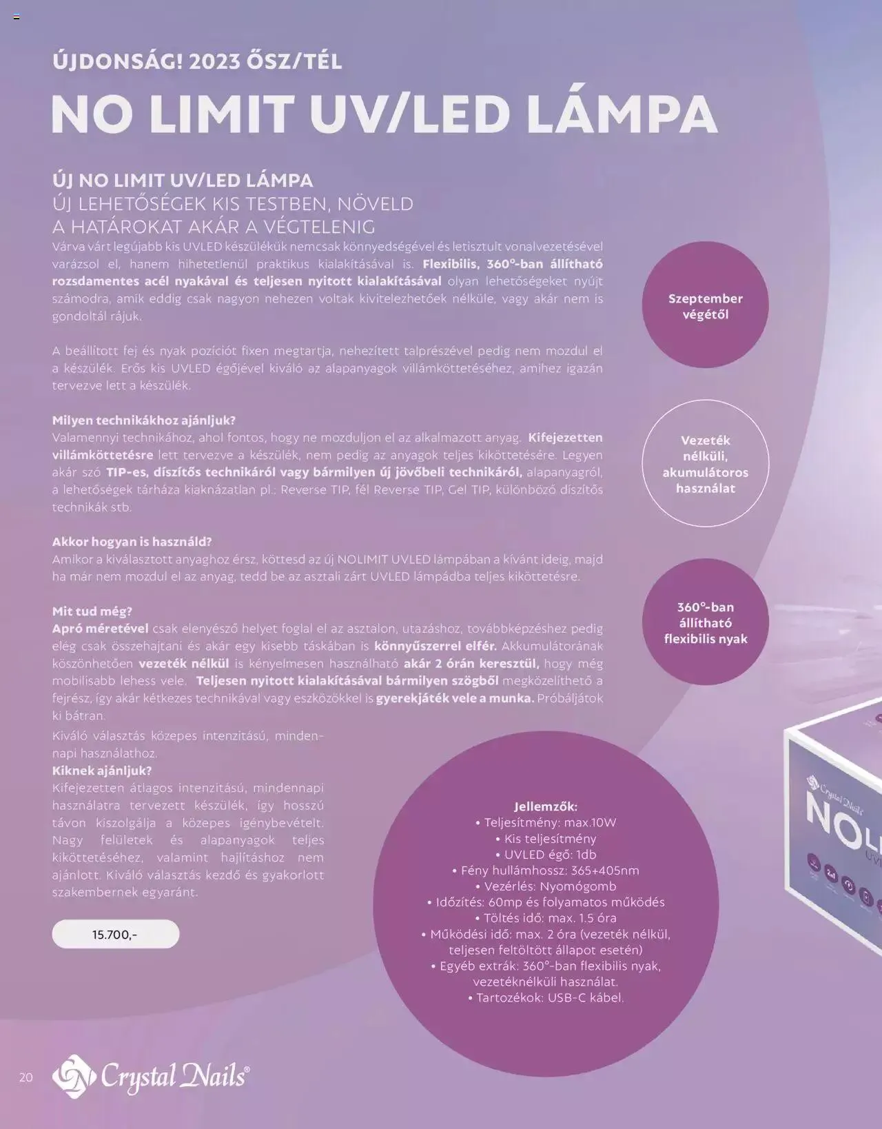 Katalógus Crystal Nails - Ősz/Tél katalógus 2023 szeptember 4.-tól december 31.-ig 2023. - Oldal 20