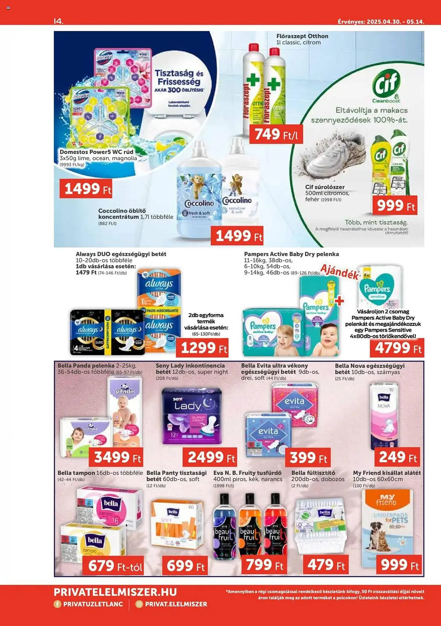 Katalógus PRIVÁT akciós újság április 30.-tól május 14.-ig 2025. - Oldal 14