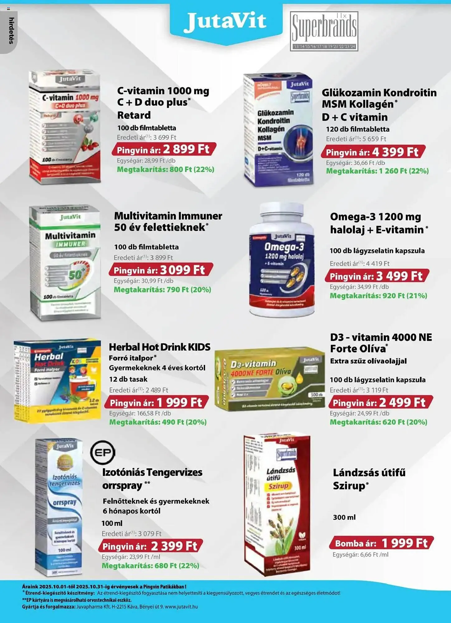 Katalógus Pingvin Patika akciós újság október 1.-tól október 31.-ig 2025. - Oldal 10
