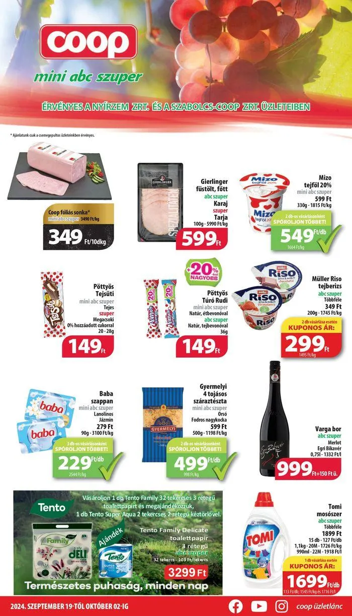 Katalógus Aktuális különleges akciók szeptember 19.-tól október 2.-ig 2024. - Oldal 1