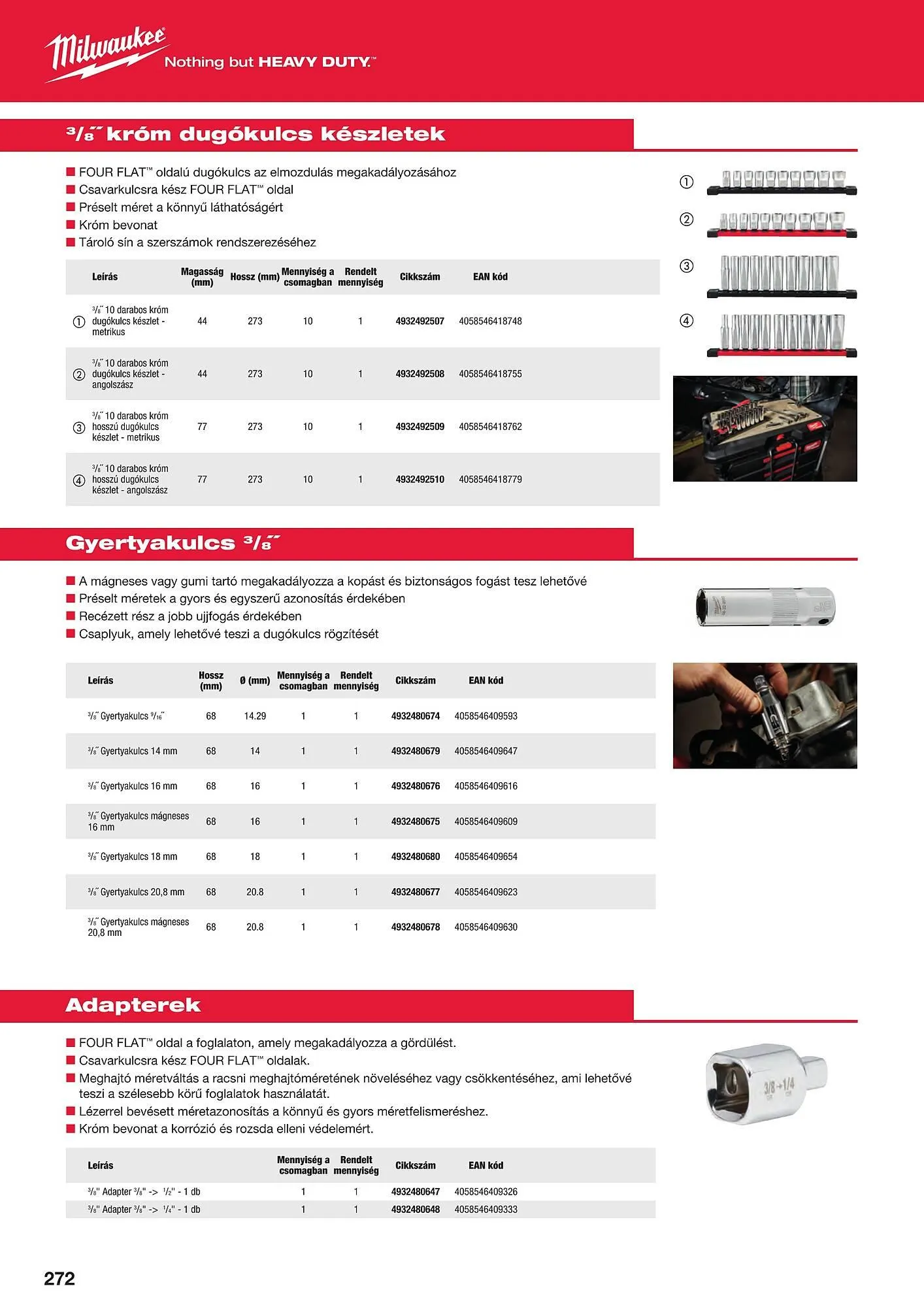 Katalógus Milwaukeetool akciós újság augusztus 14.-tól december 31.-ig 2024. - Oldal 272